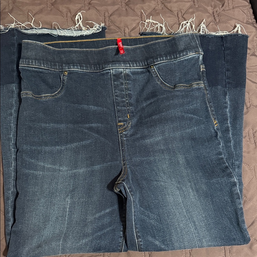 High Rise Blue Jeans